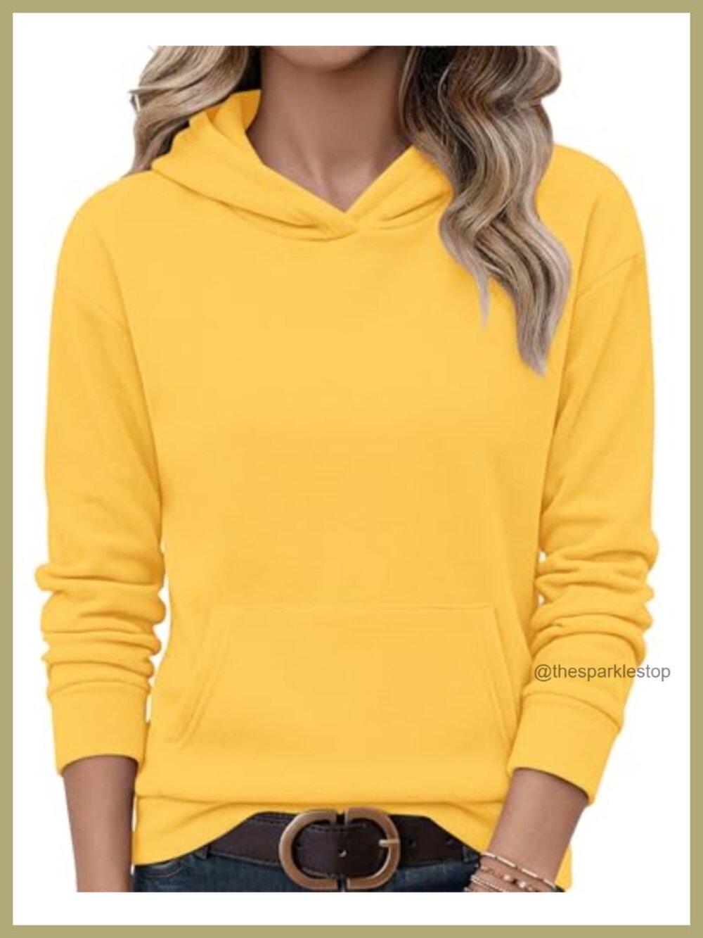 Women's Crewneck Sweatshirt Long Sleeve Pullover Hoodie with Pockets